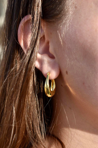 Finé Hoop Earrings - 18k Gold Vermeil