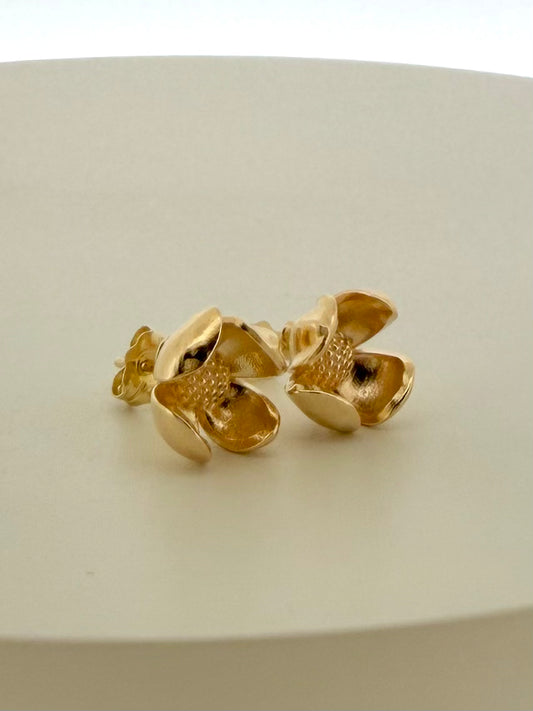 Heilala Stud Earrings - 10k, 14k, & 925 Sterling Silver